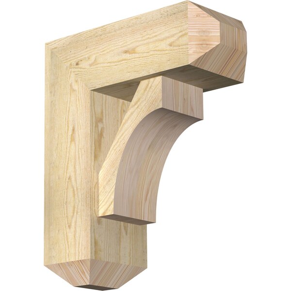 Ekena Millwork Westlake Craftsman Rough Sawn Bracket w/ Offset Brace, Douglas Fir, 8"W x 20"D x 24"H BKT0806X20X24WTL04RDF - main